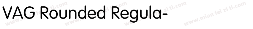 VAG Rounded Regula字体转换